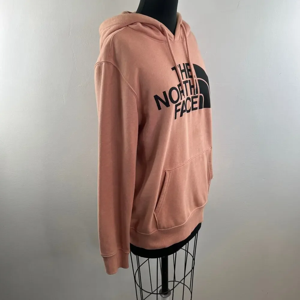 The North Face Men's Pink Hoodie Cotton Graphic Long Sleeve Pullover Size Medium